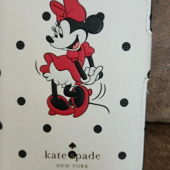 Kate Spade IPhoneminnie mouse Case White and Black Disney X Kate Spade Magneti